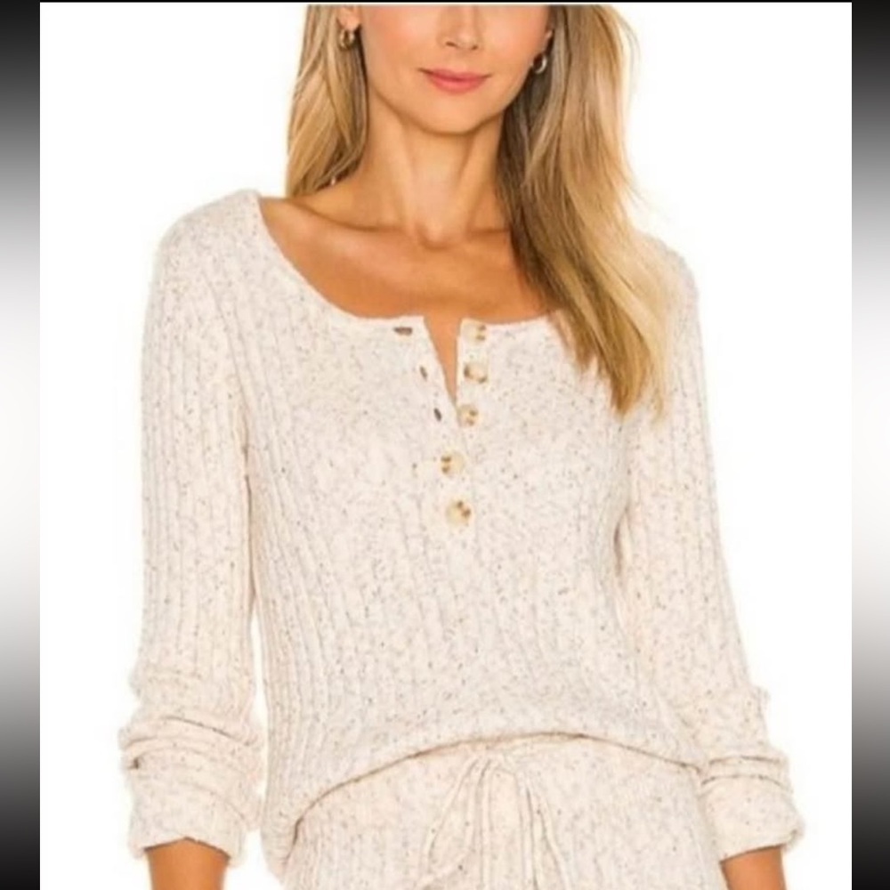 🎀REVOLVE x HEARTLOOM S lilah ribbed knit long sleeve Henley